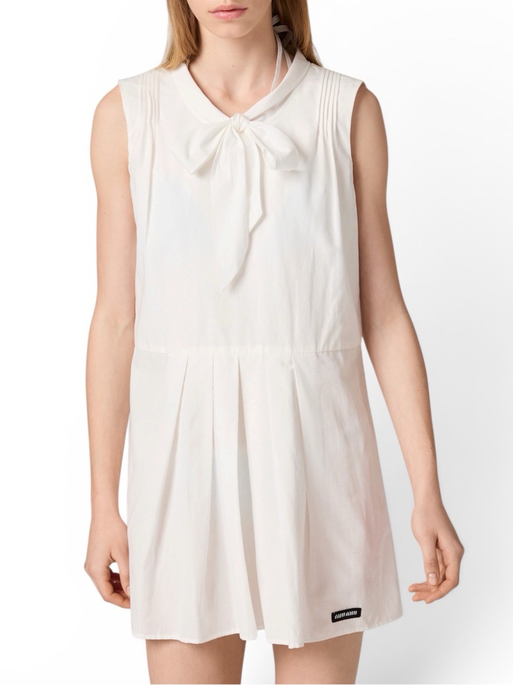 Miu Miu Slubbed poplin dress It36